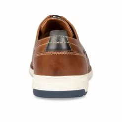 Derbies COGNAC DENIM SIDE CUIR -Mocassins et bateaux boutique derbies cognac denim side cuir 2