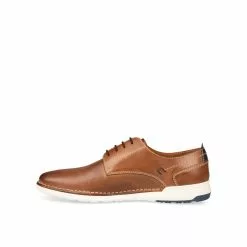Derbies COGNAC DENIM SIDE CUIR -Mocassins et bateaux boutique derbies cognac denim side cuir 3