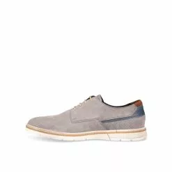 Derbies GRIS DENIM SIDE CUIR -Mocassins et bateaux boutique derbies gris denim side cuir 3