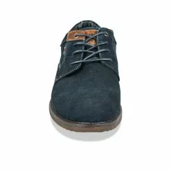 Derbies MARINE DENIM SIDE CUIR -Mocassins et bateaux boutique derbies marine denim side cuir 24
