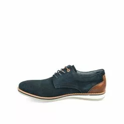 Derbies MARINE DENIM SIDE CUIR -Mocassins et bateaux boutique derbies marine denim side cuir 28