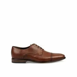 Derbies MARRON B-BLAKE CUIR -Mocassins et bateaux boutique derbies marron b blake cuir 81