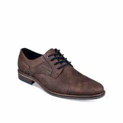 Derbies MARRON DENIM SIDE
