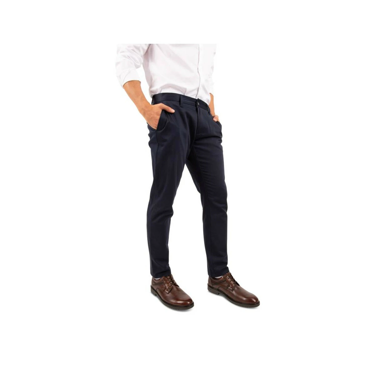 Derbies MARRON DENIM SIDE CUIR 4 Derbies MARRON DENIM SIDE CUIR – Image 2