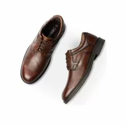 Derbies MARRON DENIM SIDE CUIR 13 Derbies MARRON DENIM SIDE CUIR -Mocassins et bateaux boutique derbies marron denim side cuir 16