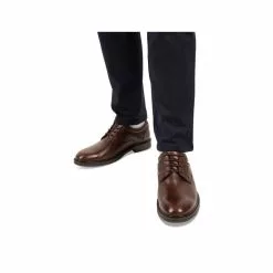 Derbies MARRON DENIM SIDE CUIR 15 Derbies MARRON DENIM SIDE CUIR -Mocassins et bateaux boutique derbies marron denim side cuir 18