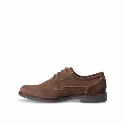Derbies MARRON DENIM SIDE CUIR -Mocassins et bateaux boutique derbies marron denim side cuir 9