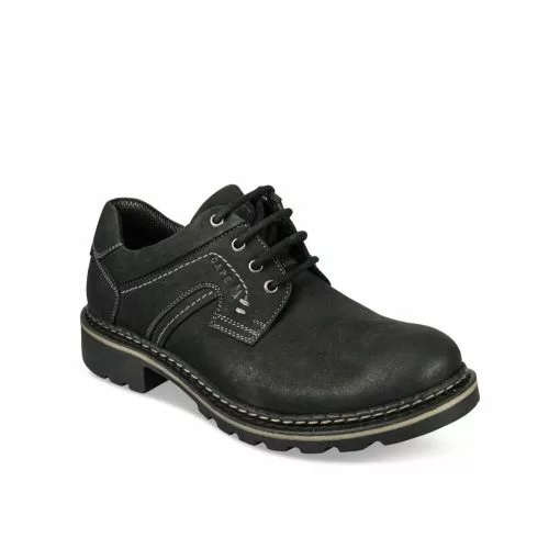 Derbies NOIR CAPE MOUNTAIN CUIR -Mocassins et bateaux boutique derbies noir cape mountain cuir