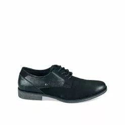 Derbies NOIR DENIM SIDE 8 Derbies NOIR DENIM SIDE -Mocassins et bateaux boutique derbies noir denim side 33