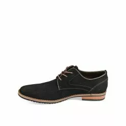 Derbies NOIR DENIM SIDE CUIR -Mocassins et bateaux boutique derbies noir denim side cuir 10