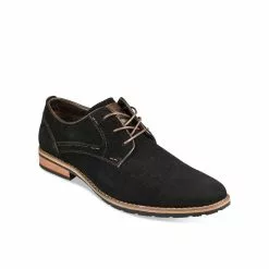 Derbies NOIR DENIM SIDE CUIR