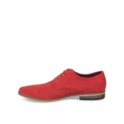 Derbies ROUGE B-BLAKE CUIR -Mocassins et bateaux boutique derbies rouge b blake cuir 3