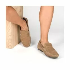 Mocassins BEIGE MEGIS CASUAL 10 Mocassins BEIGE MEGIS CASUAL -Mocassins et bateaux boutique mocassins beige megis casual 39