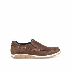 Mocassins MARRON CAPE BOARD CUIR 8 Mocassins MARRON CAPE BOARD CUIR -Mocassins et bateaux boutique mocassins marron cape board cuir 40