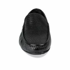 Mocassins NOIR B-BLAKE CUIR -Mocassins et bateaux boutique mocassins noir b blake cuir 4