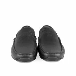 Mocassins NOIR MEGIS CASUAL -Mocassins et bateaux boutique mocassins noir megis casual 109