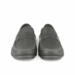 Mocassins NOIR MEGIS CASUAL -Mocassins et bateaux boutique mocassins noir megis casual 46