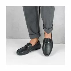 Mocassins NOIR MEGIS CASUAL 10 Mocassins NOIR MEGIS CASUAL -Mocassins et bateaux boutique mocassins noir megis casual 63