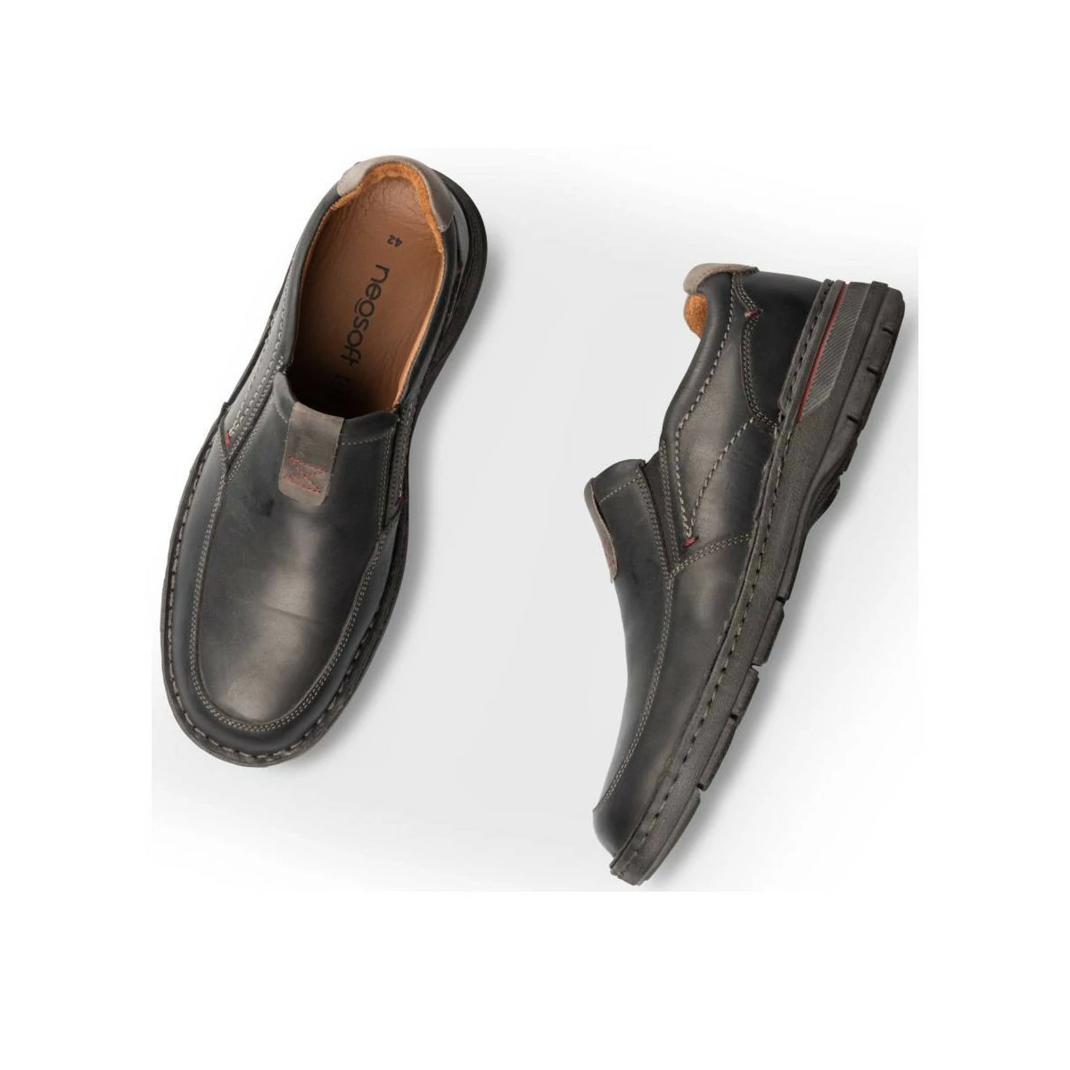 Mocassins NOIR NEOSOFT HOMME CUIR 7 Mocassins NOIR NEOSOFT HOMME CUIR – Image 5