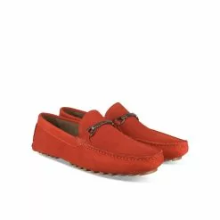 Mocassins ROUGE MEGIS CASUAL -Mocassins et bateaux boutique mocassins rouge megis casual 7