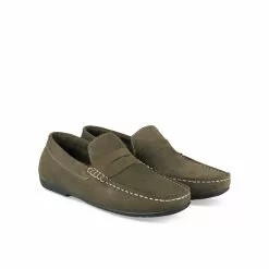 Mocassins VERT MEGIS CASUAL -Mocassins et bateaux boutique mocassins vert megis casual 2