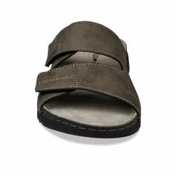 Mules GRIS GREEN RELAX -Mocassins et bateaux boutique mules gris green relax 4