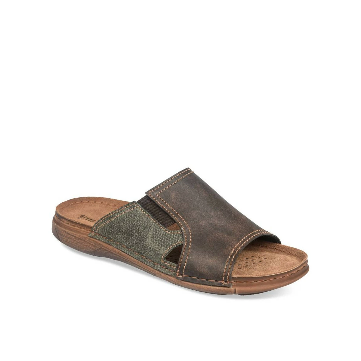 Mules MARRON GREEN RELAX 3 Mules MARRON GREEN RELAX