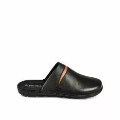 Mules NOIR GREEN RELAX CUIR -Mocassins et bateaux boutique mules noir green relax cuir 1