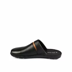 Mules NOIR GREEN RELAX CUIR -Mocassins et bateaux boutique mules noir green relax cuir 3