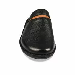 Mules NOIR GREEN RELAX CUIR -Mocassins et bateaux boutique mules noir green relax cuir 4