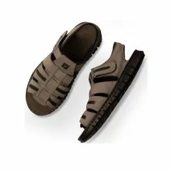 Sandales GRIS CAPE BOARD CUIR -Mocassins et bateaux boutique sandales gris cape board cuir 4