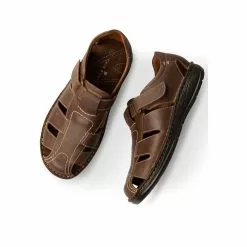 Sandales MARRON CAPE BOARD CUIR -Mocassins et bateaux boutique sandales marron cape board cuir 33