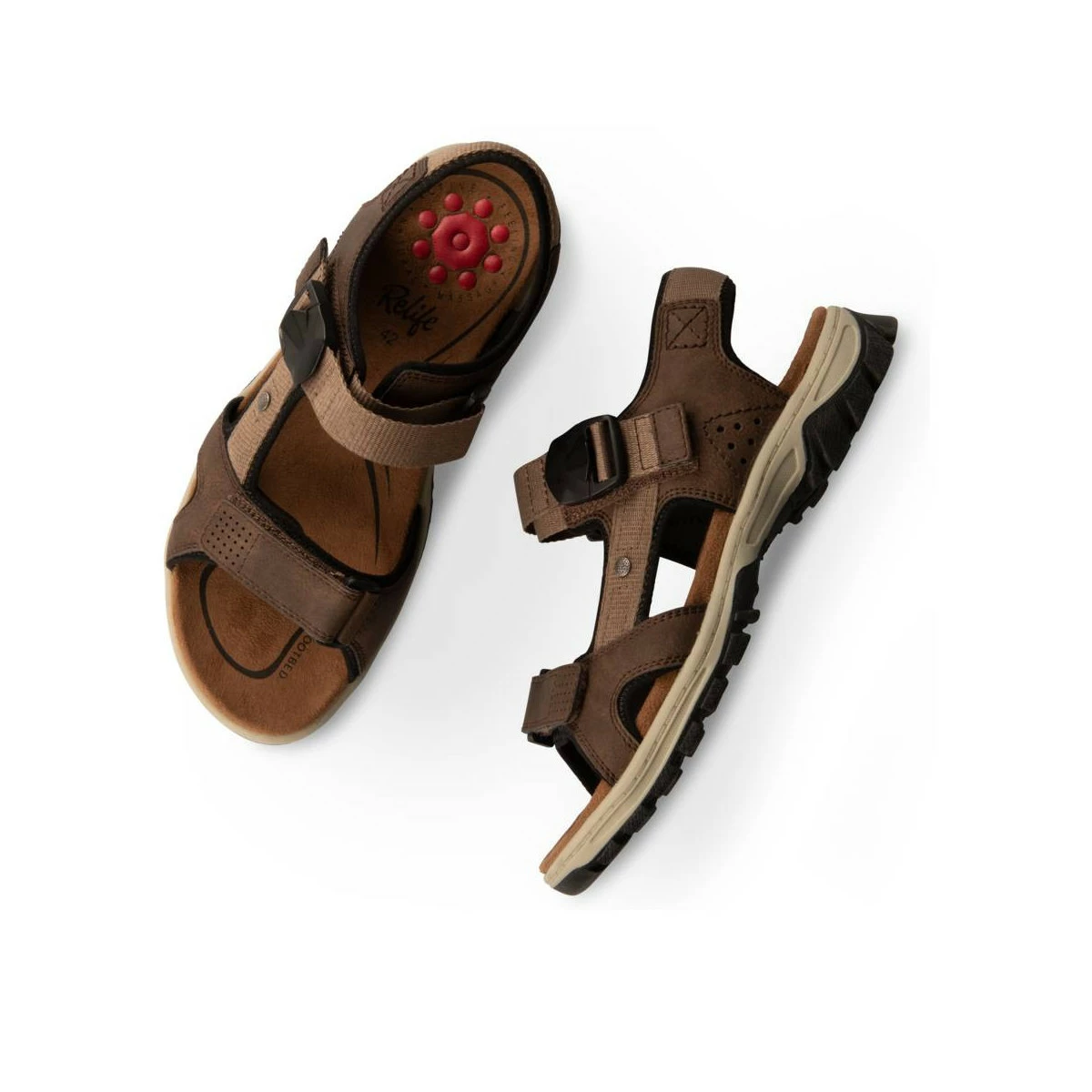 Sandales MARRON RELIFE 5 Sandales MARRON RELIFE – Image 3