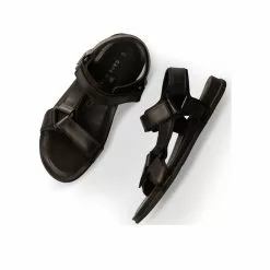 Sandales NOIR CAPE BOARD CUIR -Mocassins et bateaux boutique sandales noir cape board cuir 4