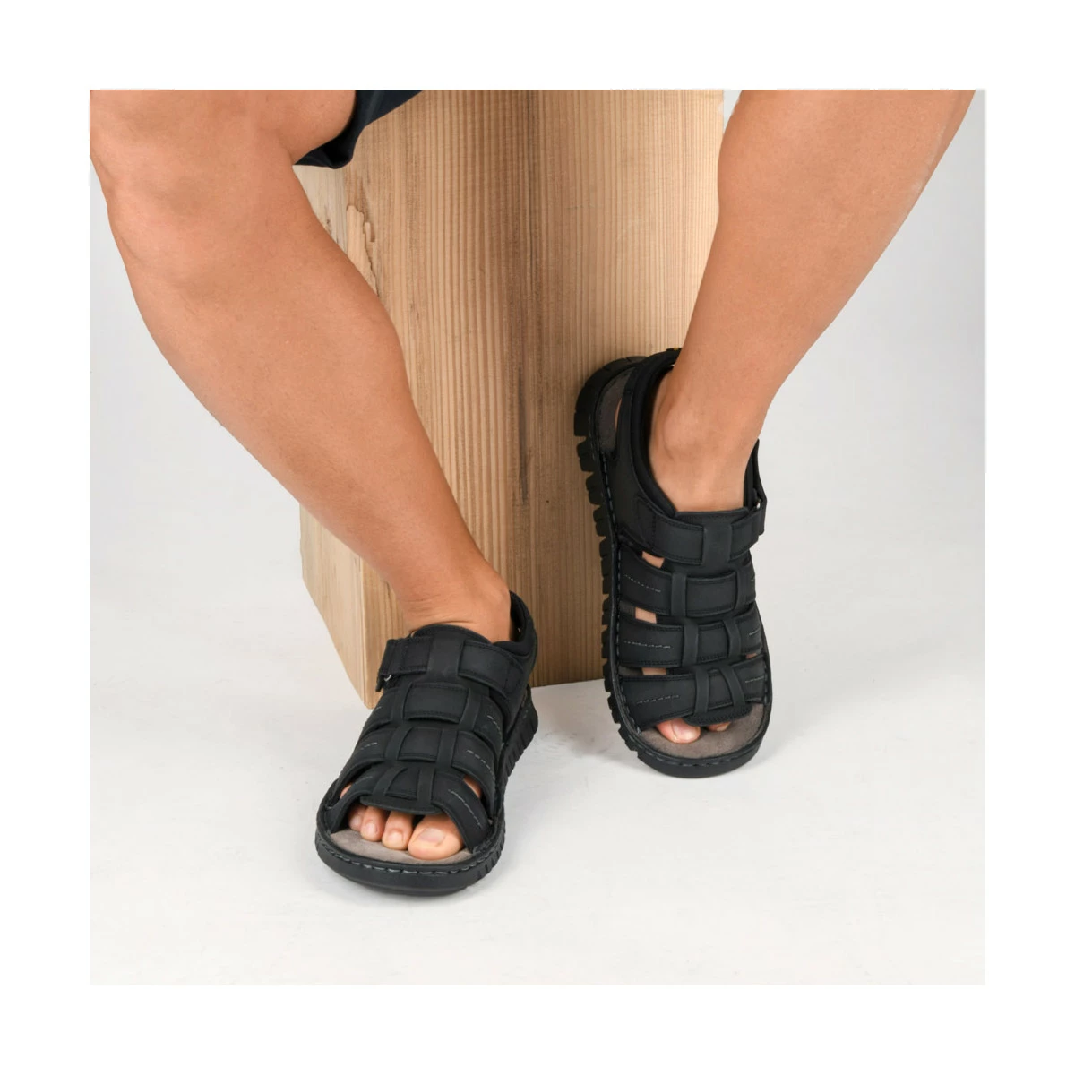 Sandales NOIR MEGIS CASUAL 4 Sandales NOIR MEGIS CASUAL – Image 2