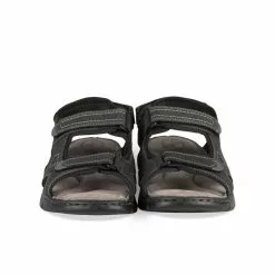 Sandales NOIR MEGIS CASUAL -Mocassins et bateaux boutique sandales noir megis casual 2
