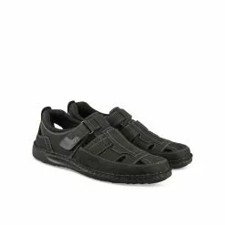 Sandales NOIR MEGIS CASUAL -Mocassins et bateaux boutique sandales noir megis casual 38
