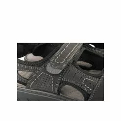 Sandales NOIR MEGIS CASUAL -Mocassins et bateaux boutique sandales noir megis casual 4