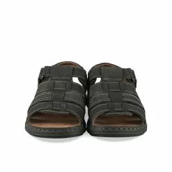 Sandales NOIR MEGIS CASUAL -Mocassins et bateaux boutique sandales noir megis casual 49